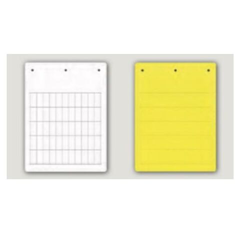 Tessera in PVC piatta bianca 15×27mm stampabile CBRTAP2715W
