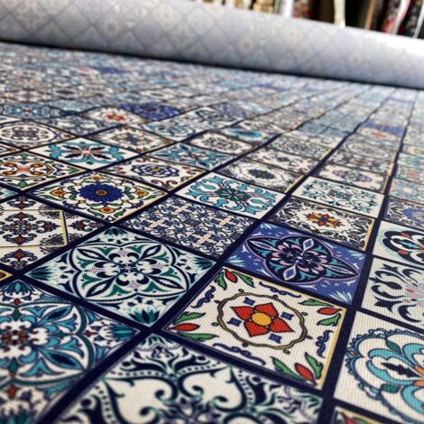 TESSUTI DECORATIVI PER ESTERNI OXFORD con motivo vintage Portogallo I DR005