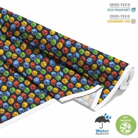 TESSUTI DECORATIVI PER ESTERNI OXFORD - Motif Cube I DX703