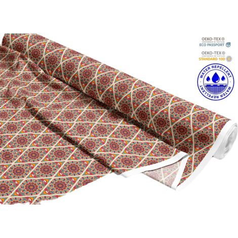 TESSUTI DECORATIVI PER ESTERNI OXFORD - Motivo a rombi orientali I DR269