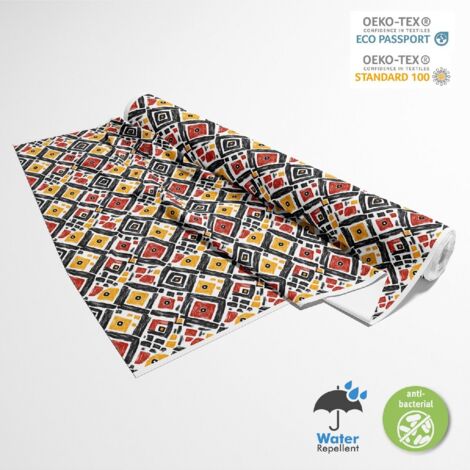 TESSUTI DECORATIVI PER ESTERNI OXFORD - Motivo africano  DX18001