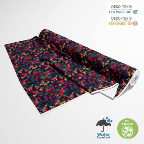 TESSUTI DECORATIVI PER ESTERNI OXFORD - Motivo africano DX18011