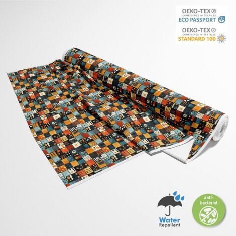 TESSUTI DECORATIVI PER ESTERNI OXFORD - Motivo africano  DX18019