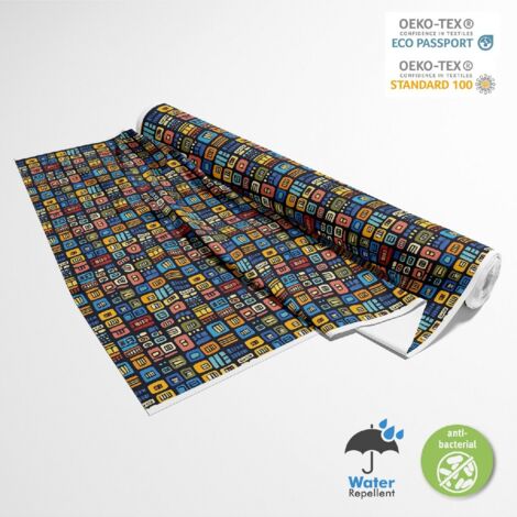 TESSUTI DECORATIVI PER ESTERNI OXFORD - Motivo africano DX18020