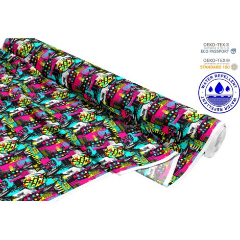 TESSUTI DECORATIVI PER ESTERNI OXFORD - motivo ananas astratto I DR059