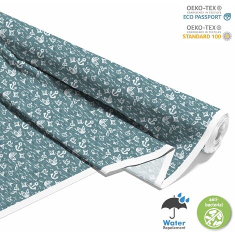 TESSUTI DECORATIVI PER ESTERNI OXFORD - Motivo Barche a vela Ancora I DX315
