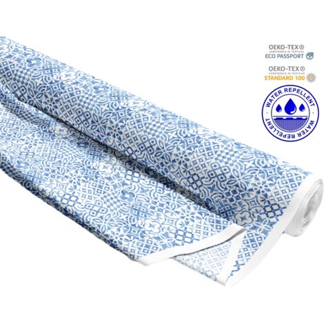 TESSUTI DECORATIVI PER ESTERNI OXFORD - Motivo blu portoghese I DR133