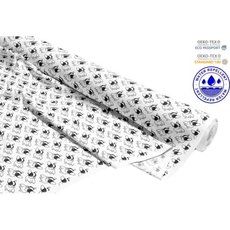 TESSUTI DECORATIVI PER ESTERNI OXFORD - Motivo bulldog disegnati I DR092