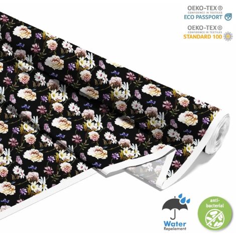 TESSUTI DECORATIVI PER ESTERNI OXFORD - Motivo Camomilla e Peonie I DX156