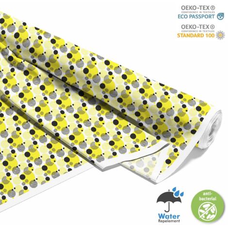 TESSUTI DECORATIVI PER ESTERNI OXFORD - Motivo Cerchi Punti I DX139