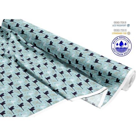 TESSUTI DECORATIVI PER ESTERNI OXFORD - Motivo Cigno Nero I DR145