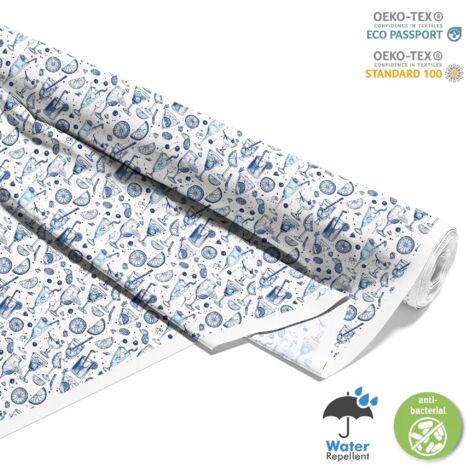 TESSUTI DECORATIVI PER ESTERNI OXFORD - Motivo Cocktail  DX8321