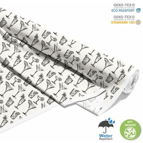 TESSUTI DECORATIVI PER ESTERNI OXFORD - Motivo Cocktail  DX8329