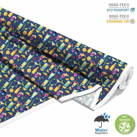 TESSUTI DECORATIVI PER ESTERNI OXFORD - Motivo Cocktail DX8343