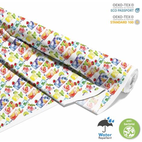 TESSUTI DECORATIVI PER ESTERNI OXFORD - Motivo Cocktail  DX8353