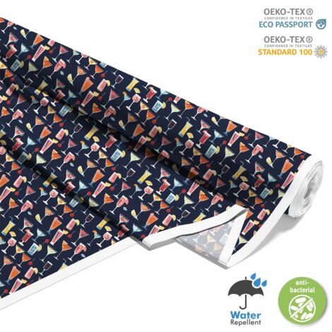 TESSUTI DECORATIVI PER ESTERNI OXFORD - Motivo Cocktail DX8373