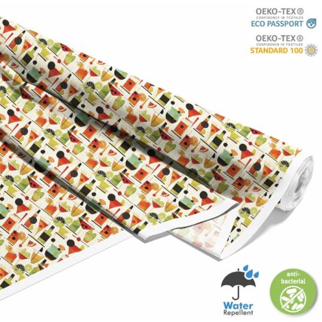 TESSUTI DECORATIVI PER ESTERNI OXFORD - Motivo Cocktail DX8388