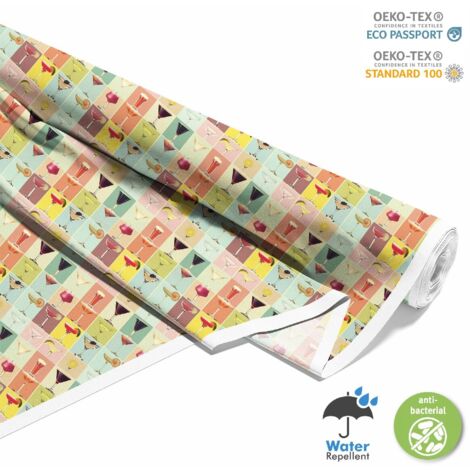 TESSUTI DECORATIVI PER ESTERNI OXFORD - Motivo Cocktail DX8396