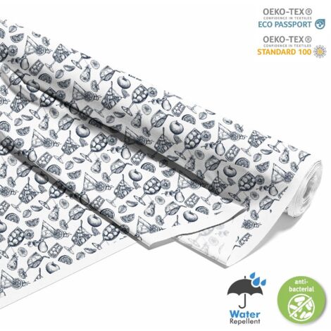 TESSUTI DECORATIVI PER ESTERNI OXFORD - Motivo Cocktail DX8416