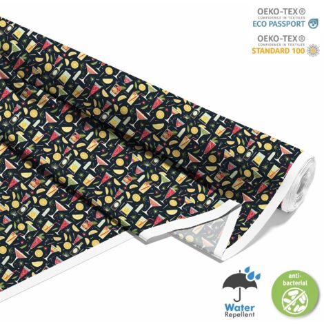 TESSUTI DECORATIVI PER ESTERNI OXFORD - Motivo Cocktail  DX8475