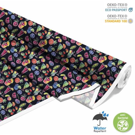 TESSUTI DECORATIVI PER ESTERNI OXFORD - Motivo Cocktail DX8489