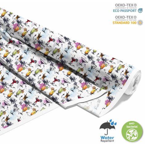 TESSUTI DECORATIVI PER ESTERNI OXFORD - Motivo Cocktail DX8499