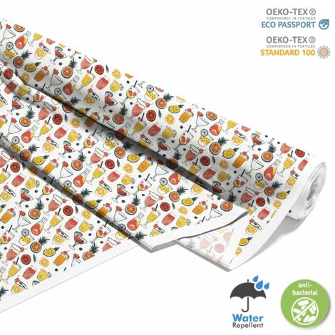 TESSUTI DECORATIVI PER ESTERNI OXFORD - Motivo Cocktail  DX8533