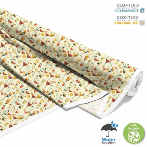 TESSUTI DECORATIVI PER ESTERNI OXFORD - Motivo Cocktail  DX8537