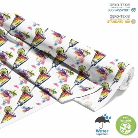 TESSUTI DECORATIVI PER ESTERNI OXFORD - Motivo Cocktail DX8541