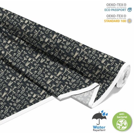 TESSUTI DECORATIVI PER ESTERNI OXFORD - Motivo Cocktail  DX8577