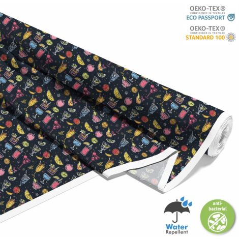 TESSUTI DECORATIVI PER ESTERNI OXFORD - Motivo Cocktail  DX8582