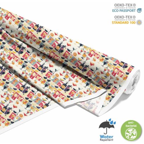 TESSUTI DECORATIVI PER ESTERNI OXFORD - Motivo Cocktail DX8597