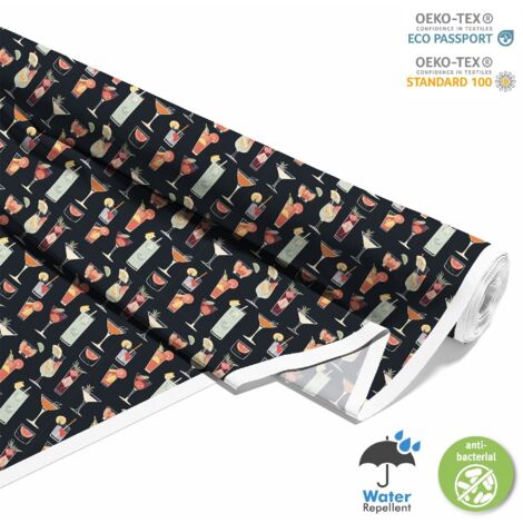 TESSUTI DECORATIVI PER ESTERNI OXFORD - Motivo Cocktail  DX8599