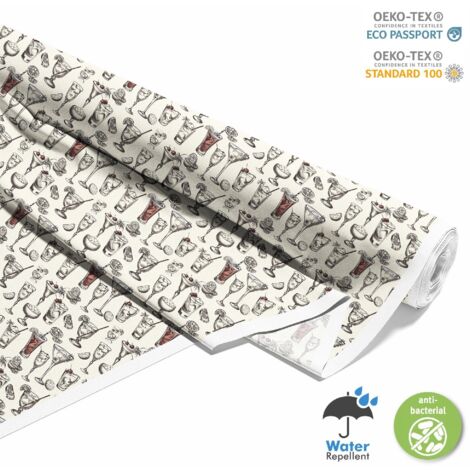 TESSUTI DECORATIVI PER ESTERNI OXFORD - Motivo Cocktail  DX8600
