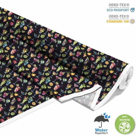 TESSUTI DECORATIVI PER ESTERNI OXFORD - Motivo Cocktail DX8632