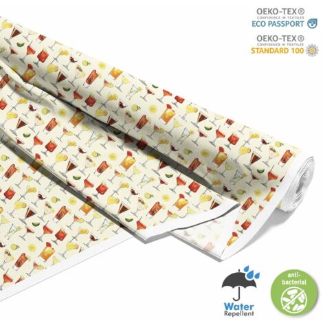 TESSUTI DECORATIVI PER ESTERNI OXFORD - Motivo Cocktail  DX8652