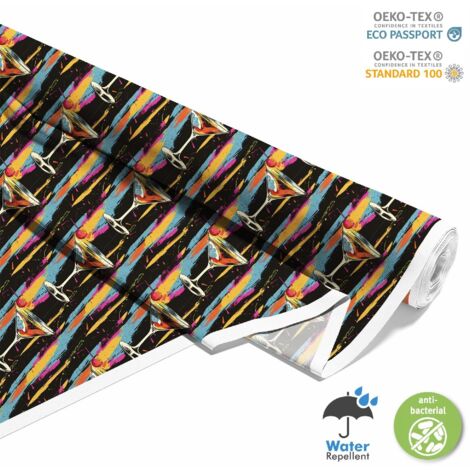 TESSUTI DECORATIVI PER ESTERNI OXFORD - Motivo Cocktail DX8659