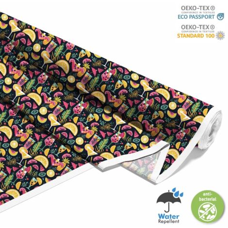TESSUTI DECORATIVI PER ESTERNI OXFORD - Motivo Cocktail  DX8667