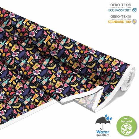 TESSUTI DECORATIVI PER ESTERNI OXFORD - Motivo Cocktail  DX8674