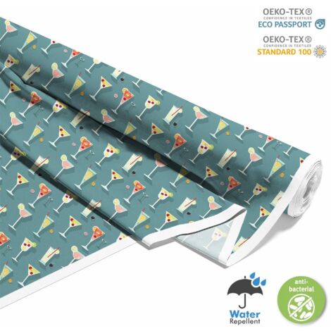 TESSUTI DECORATIVI PER ESTERNI OXFORD - Motivo Cocktail  DX8675
