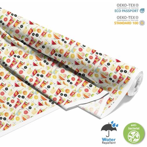 TESSUTI DECORATIVI PER ESTERNI OXFORD - Motivo Cocktail  DX8680