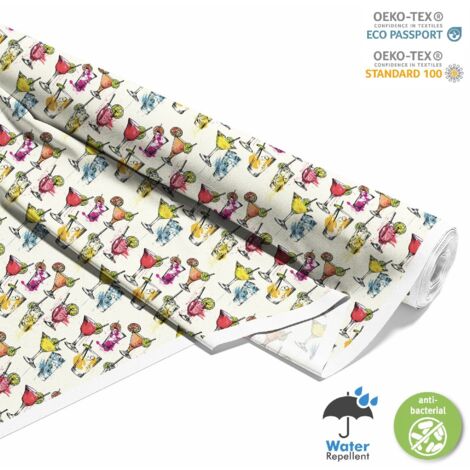 TESSUTI DECORATIVI PER ESTERNI OXFORD - Motivo Cocktail  DX8717
