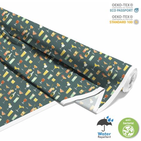 TESSUTI DECORATIVI PER ESTERNI OXFORD - Motivo Cocktail  DX8753