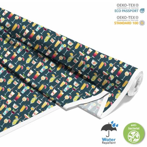 TESSUTI DECORATIVI PER ESTERNI OXFORD - Motivo Cocktail DX8770