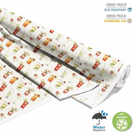 TESSUTI DECORATIVI PER ESTERNI OXFORD - Motivo Cocktail DX8776
