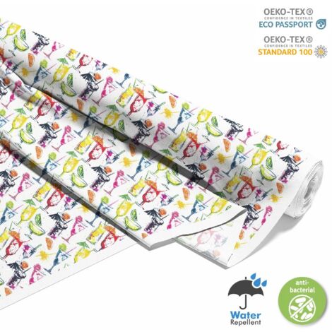 TESSUTI DECORATIVI PER ESTERNI OXFORD - Motivo Cocktail  DX8778