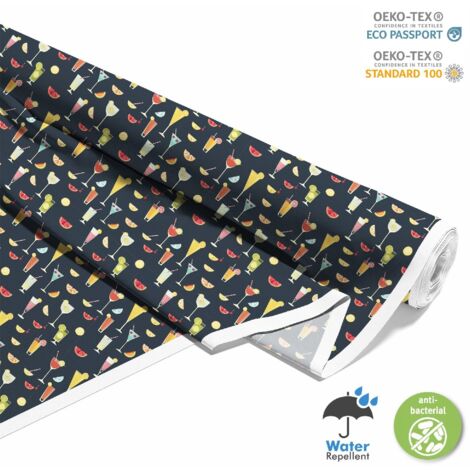 TESSUTI DECORATIVI PER ESTERNI OXFORD - Motivo Cocktail  DX8793
