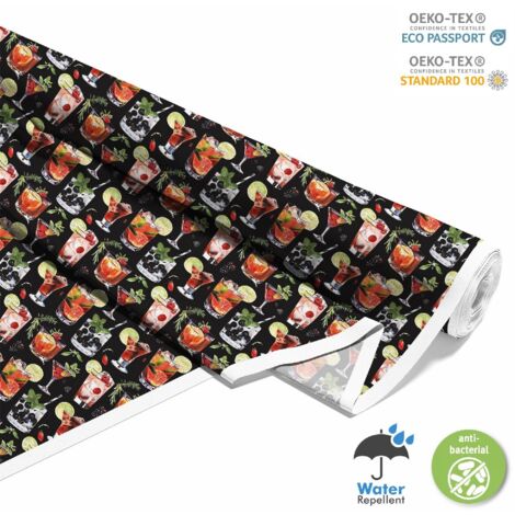 TESSUTI DECORATIVI PER ESTERNI OXFORD - Motivo Cocktail DX8797