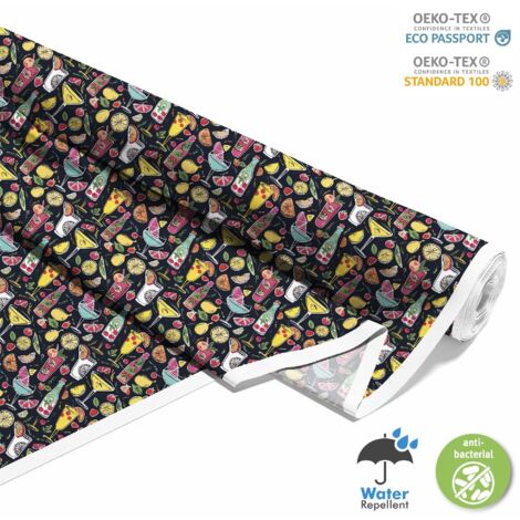 TESSUTI DECORATIVI PER ESTERNI OXFORD - Motivo Cocktail DX8800