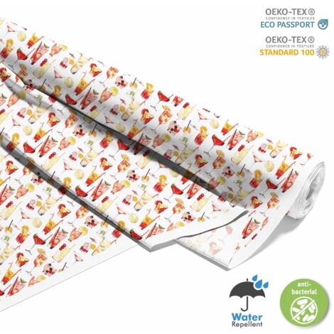 TESSUTI DECORATIVI PER ESTERNI OXFORD - Motivo Cocktail  DX8814